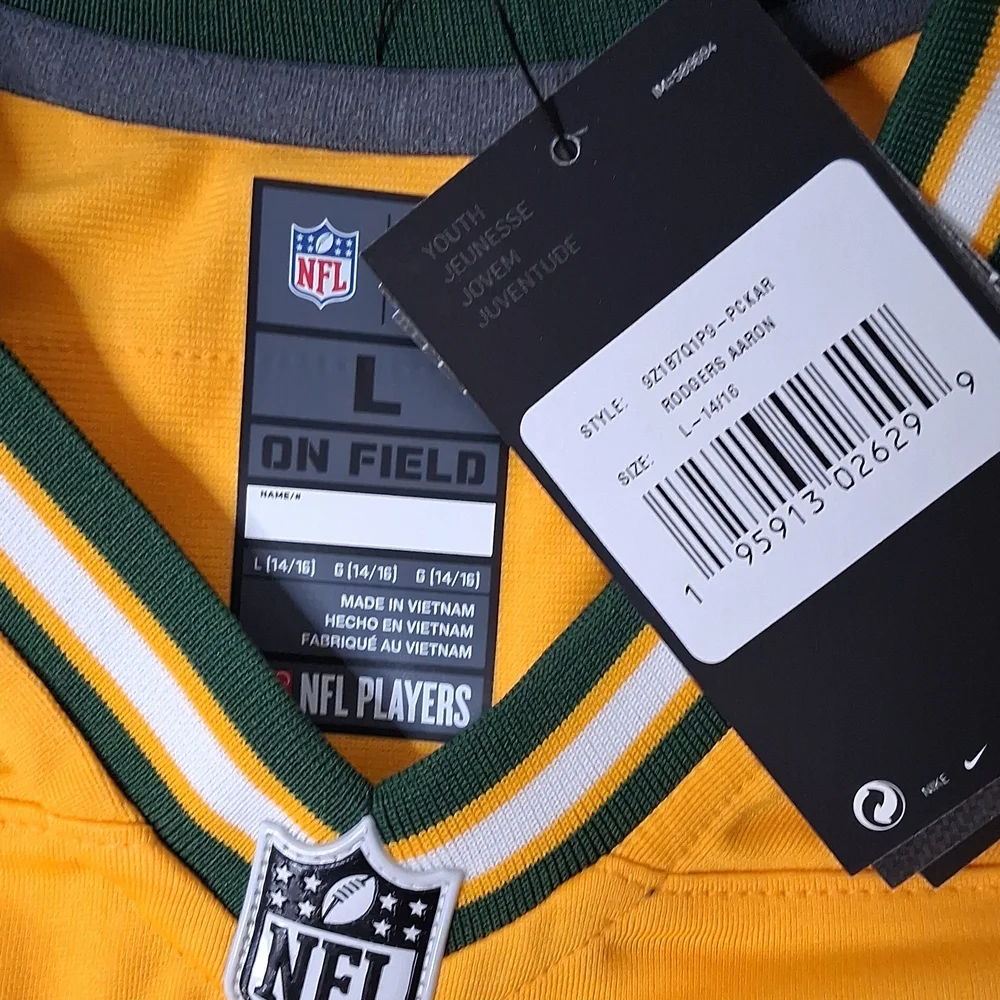 Nike Greenbay Packers Aaron Rodgers #12 Football Jersey - Picture 3 of 4
